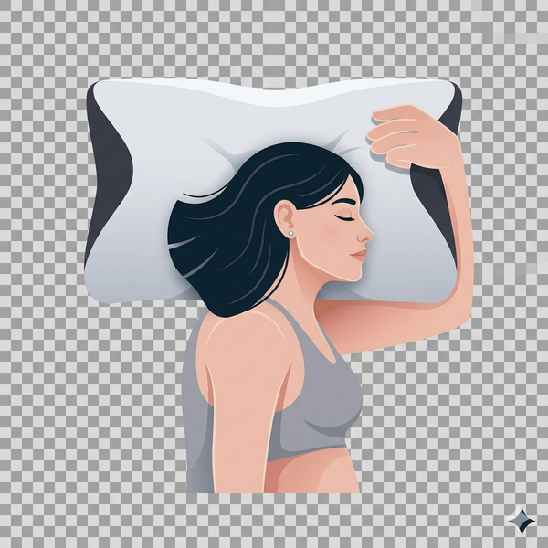 שינה על הגב